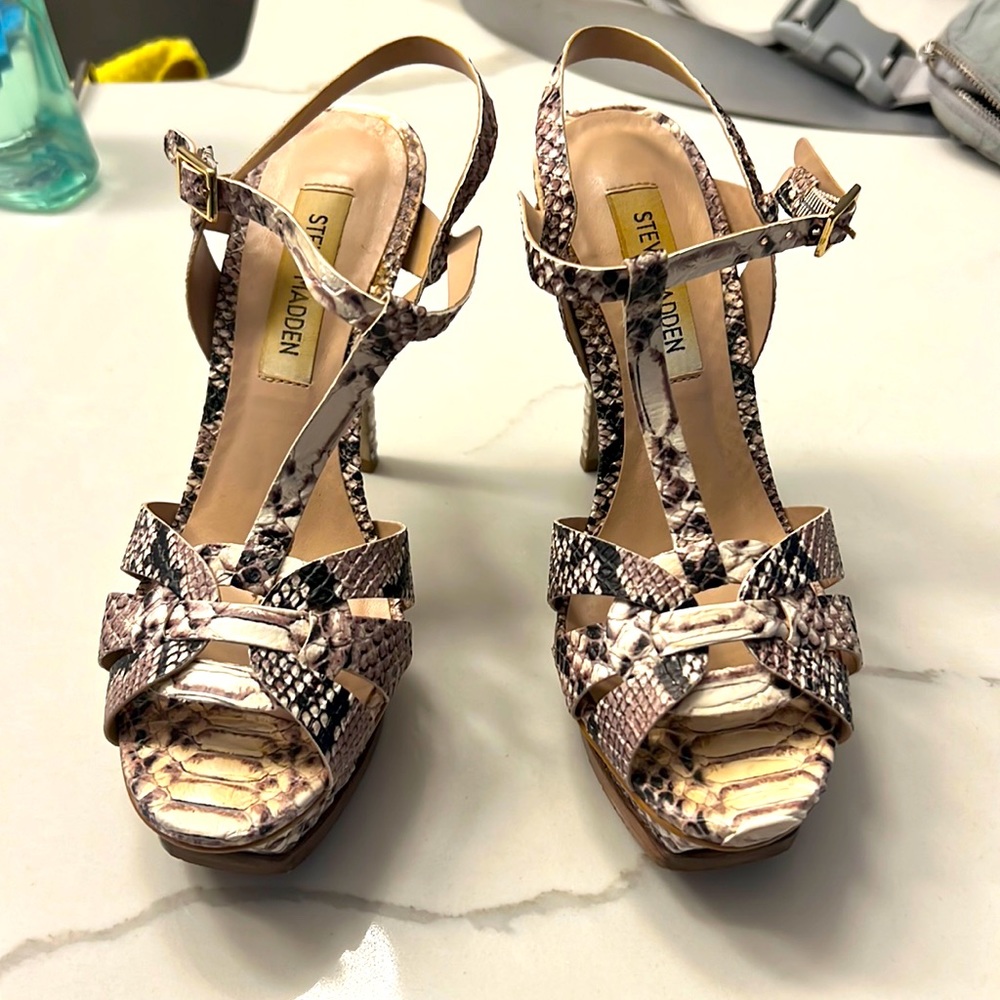 Steve Madden heels in snake skin